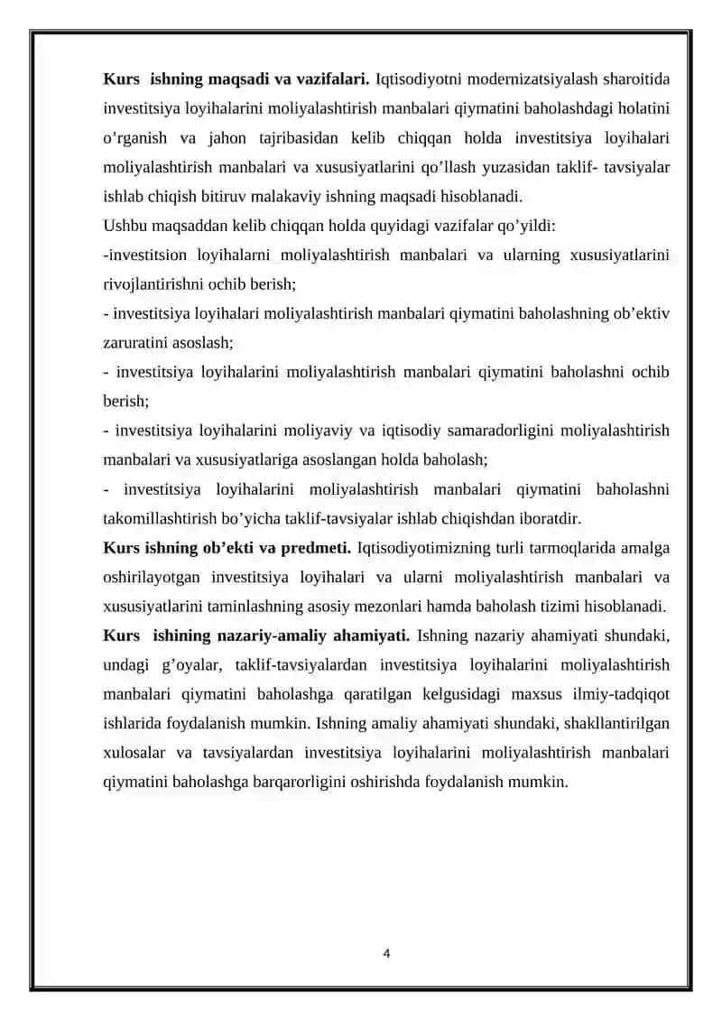 Iqtisodiyotni modernizatsiyalashda moliyaning roli . 4