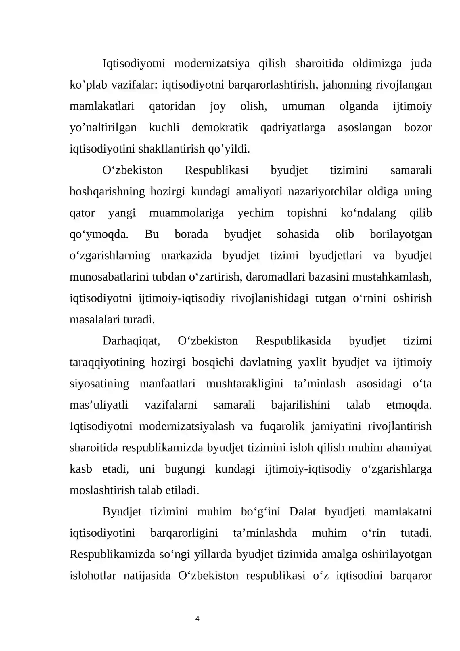 Byudjetlashtirish: tushunchasi, ma’nosi. Byudjet turlari, ularni ishlab chiqarish tartibi 4