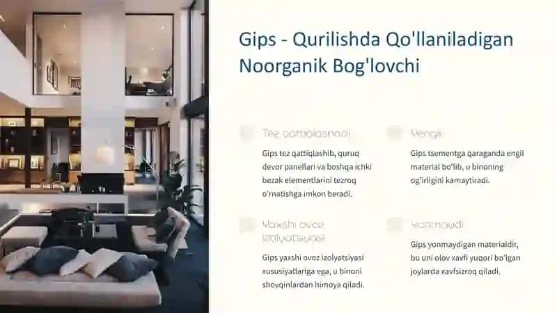 Qurilishda ishlatiladigan Noorganik Bog'lovchilar 4