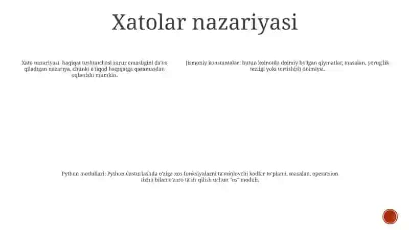 Fizik Kattaliklar Va Ularning Birliklari. Xatoliklar Nazariyasi 4