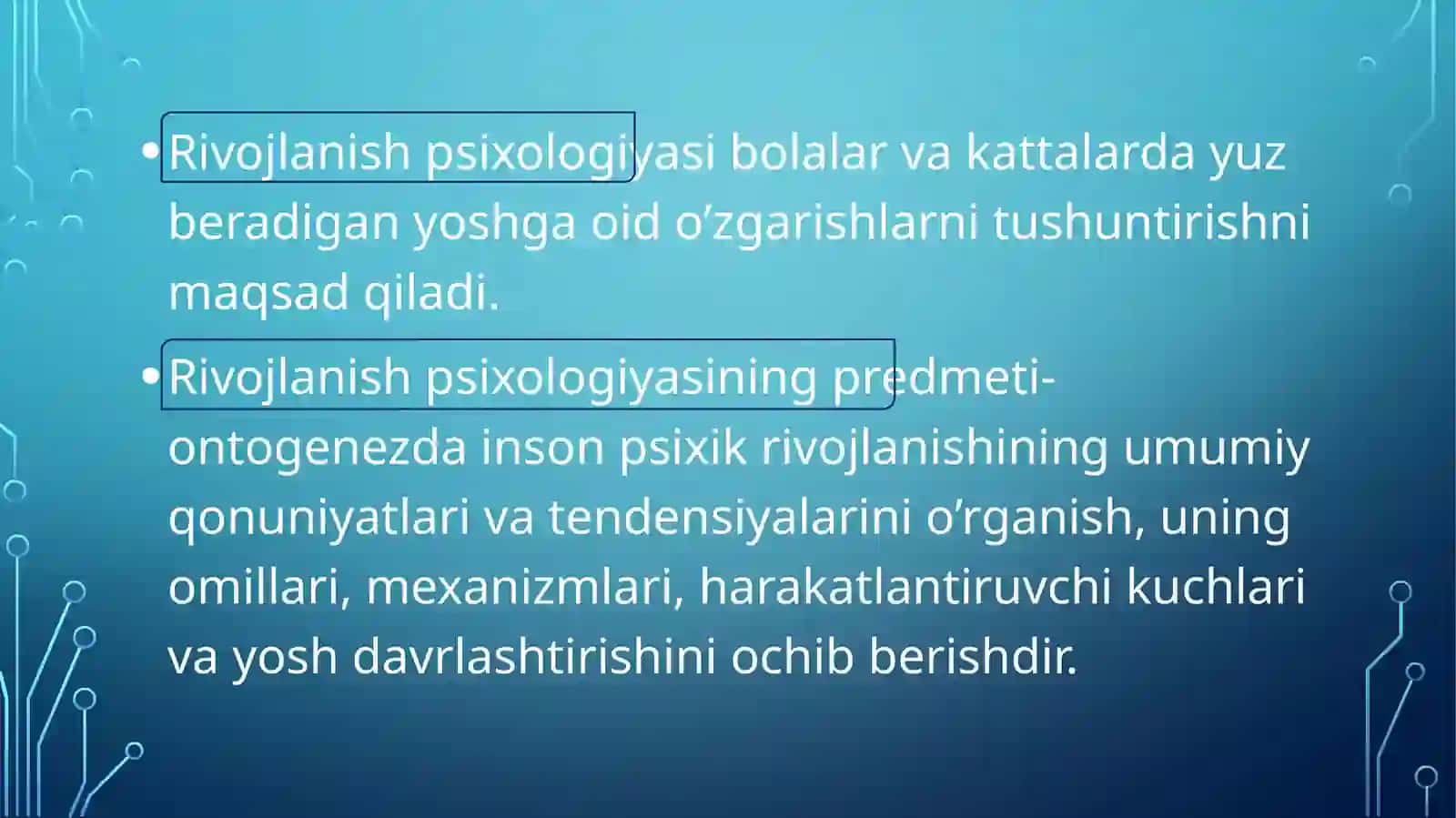 Rivojlanish va pedagogik psixologiya fanining tadqiqot sohasi va metodlari 4