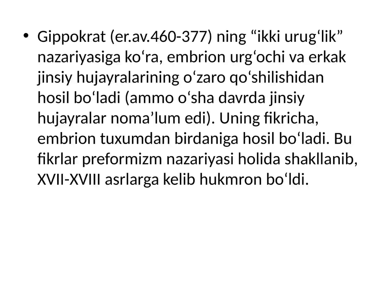 Individual rivojlanish va populyasiya genetikasi 4