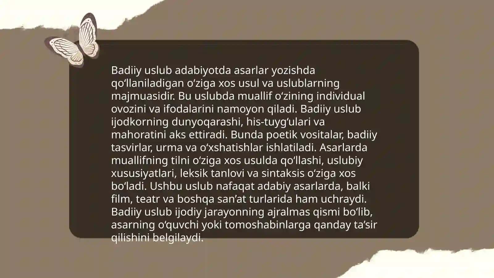 Oʻzbek tilining vazifaviy uslublari 4