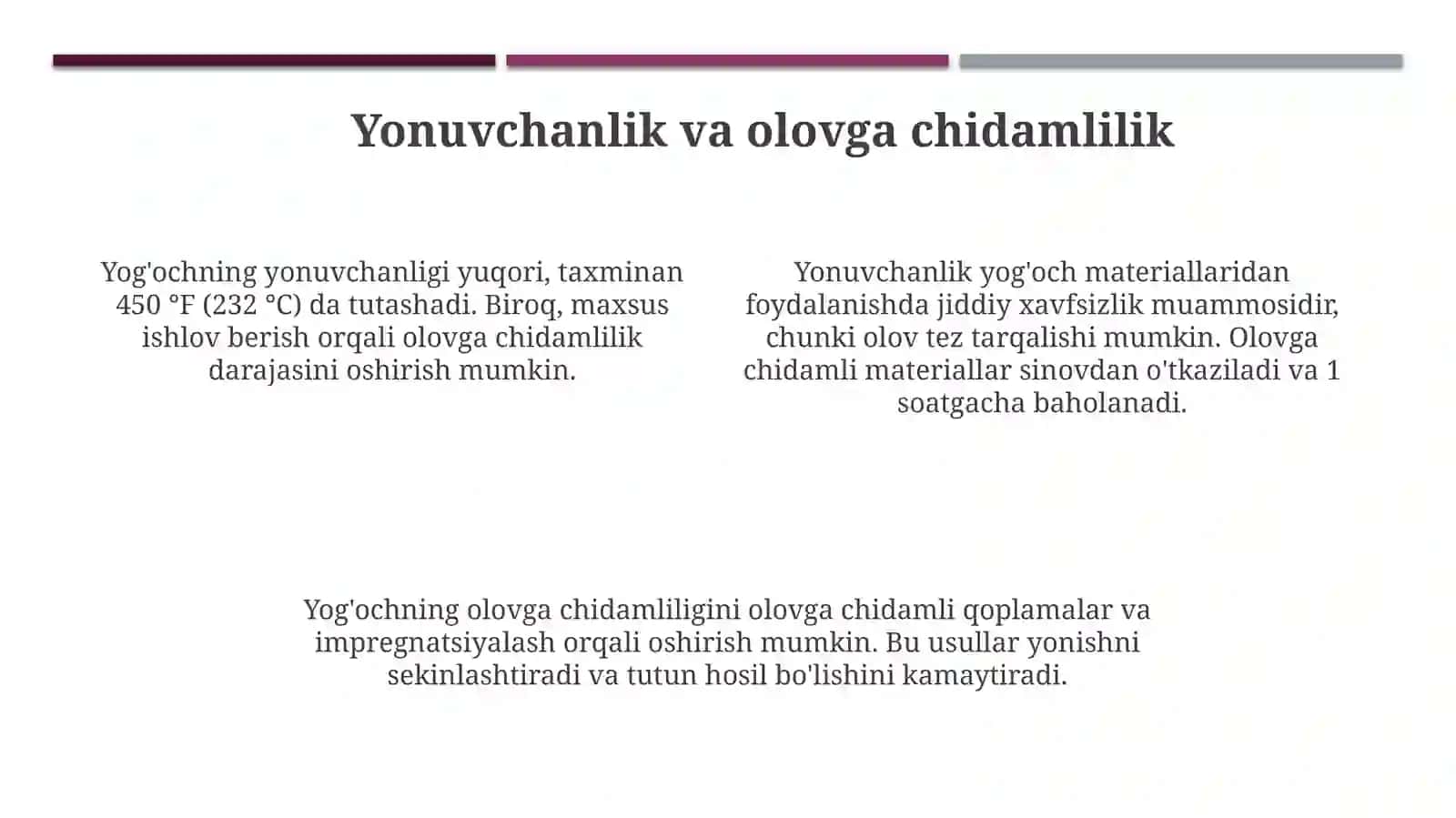 Yog'och materiallari va buyumlarining kamchiliklari 4