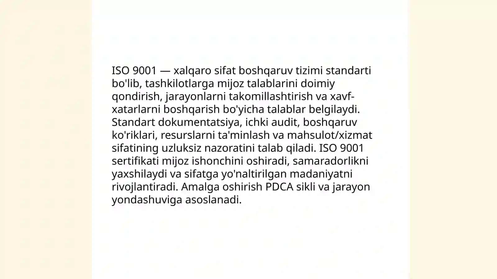 Sifatni nazorat qilish tizimi 4