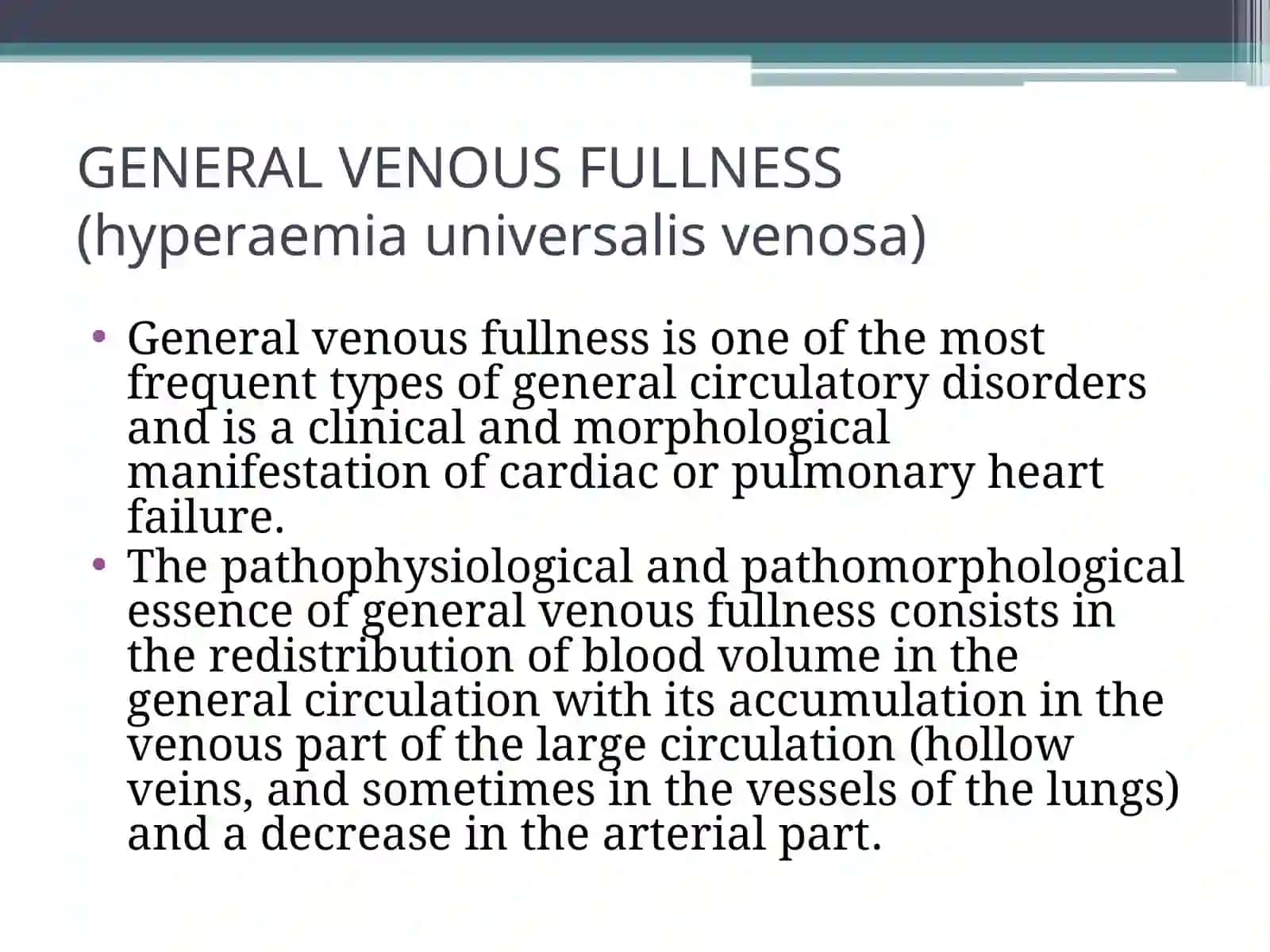 Circulatory Disorders Lecture 4