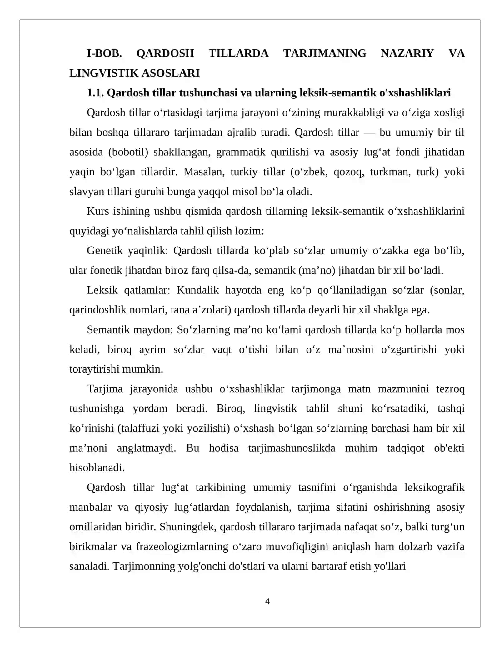 QARDOSH TILLAR O’RTASIDAGI TARJIMA MUAMMOLARI 4