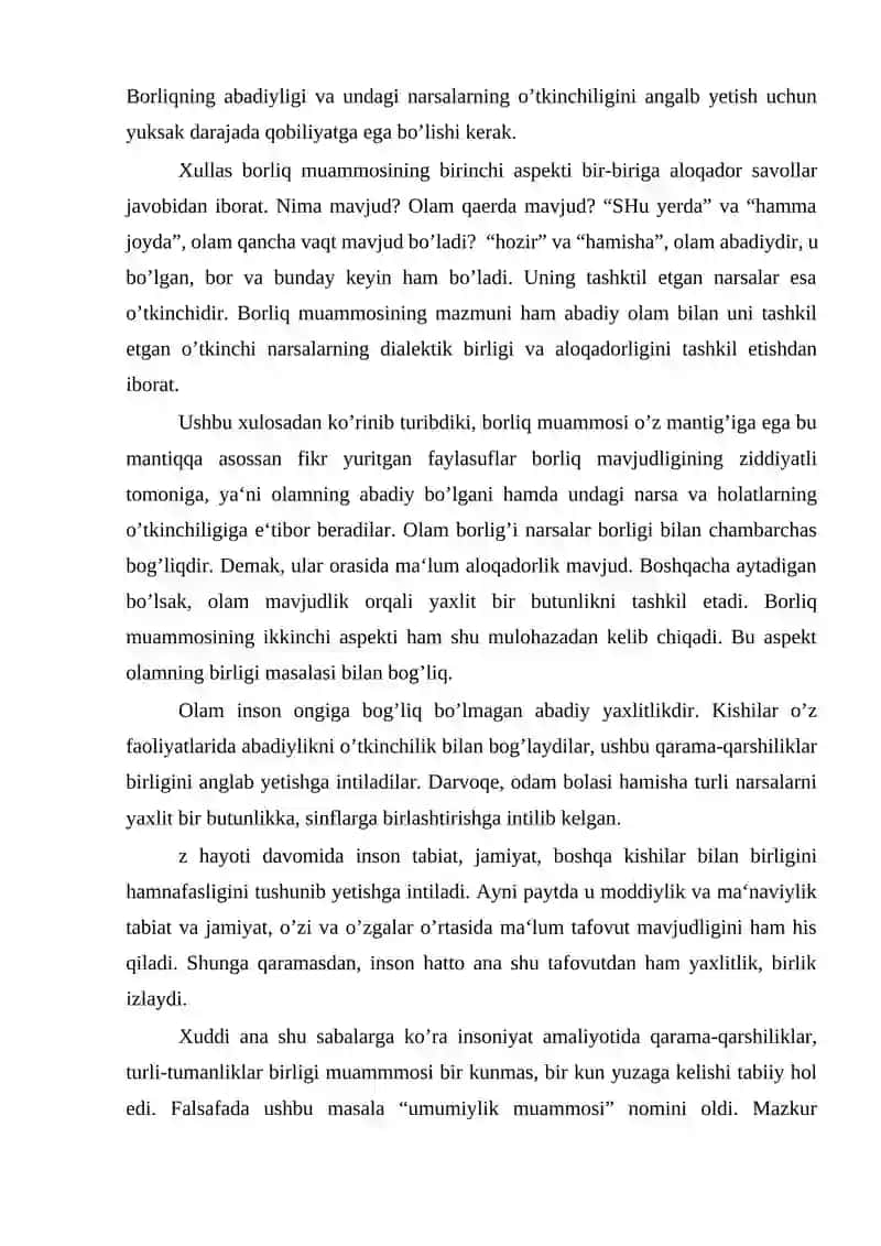Borliq Tuzilishida Makon va Vaqt 4