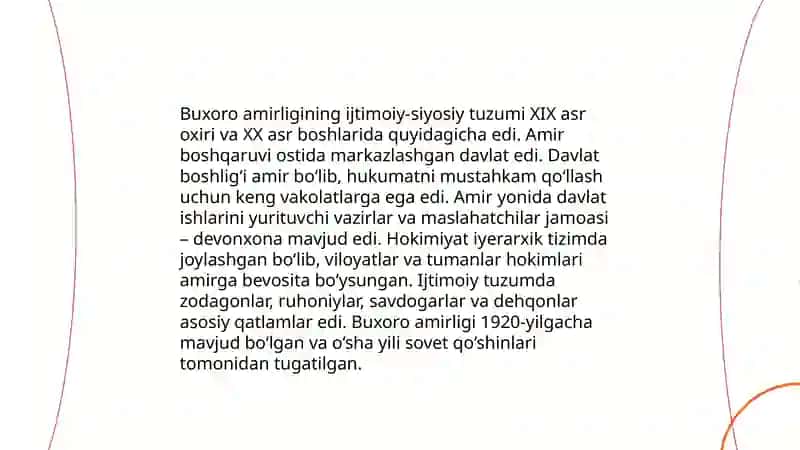 Buxoro xonligi va Buxoro amirligining ijtimoiy-siyosiy tuzumi va huquqiy tizimi 4