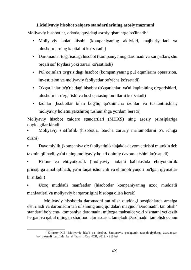 Moliyaviy hisobotning xalqaro standartlari 4