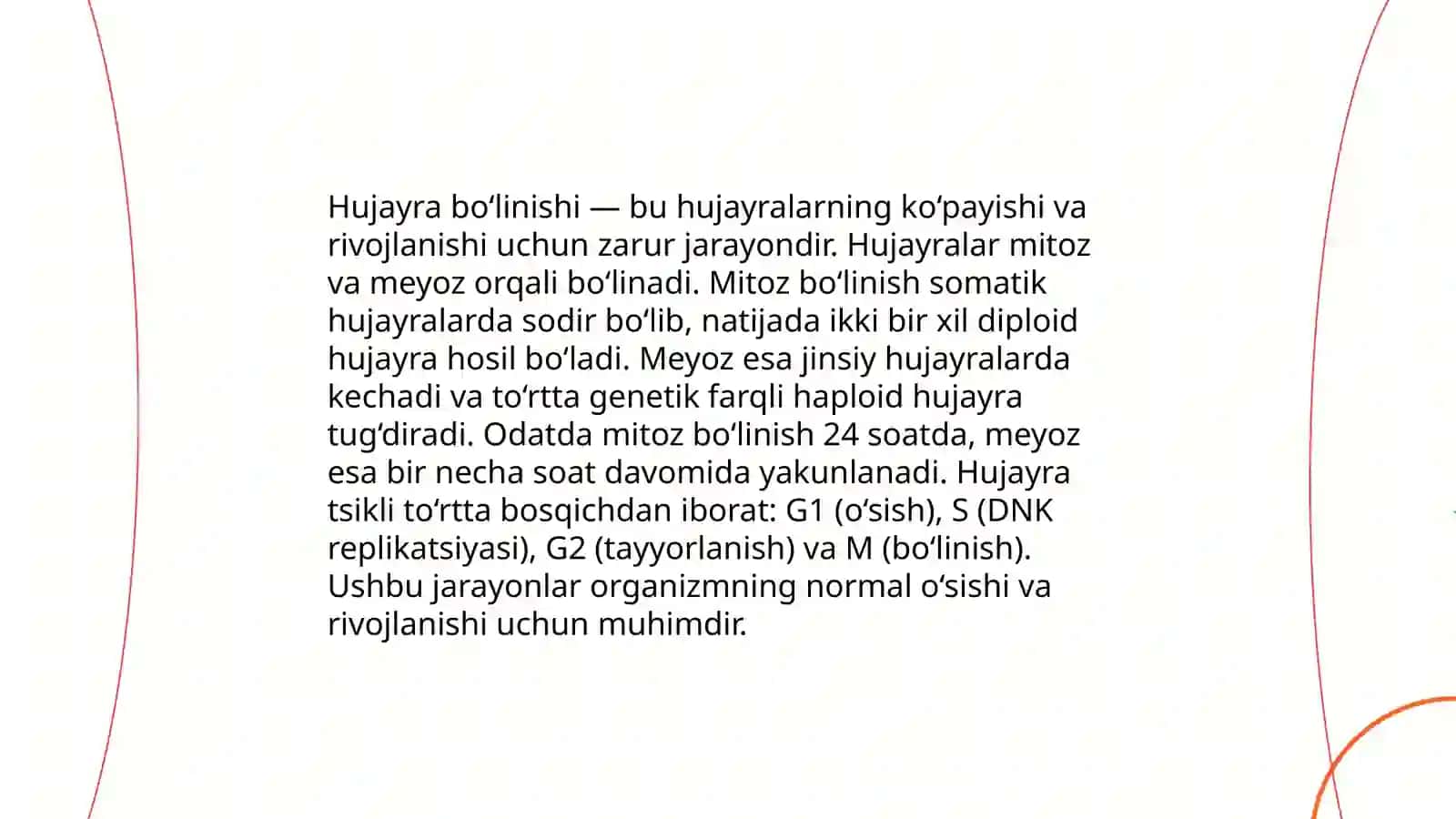 O'sish va rivojlanish qonuniyatlari 4
