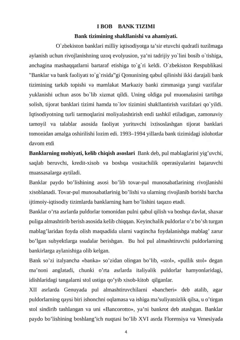 Moliya Tizimi 4
