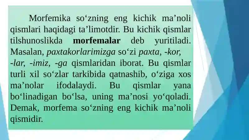 O‘zbektilida asos va qo‘shimchalar imlosi 4