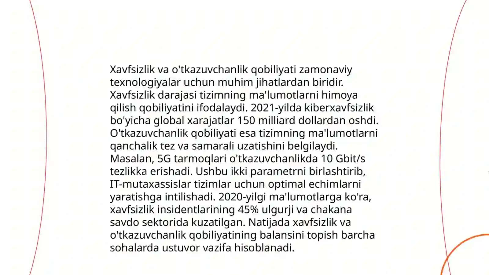 Shaxar koʻcha tarmogʻining oʻtkazuvchanlik qobiliyati 4