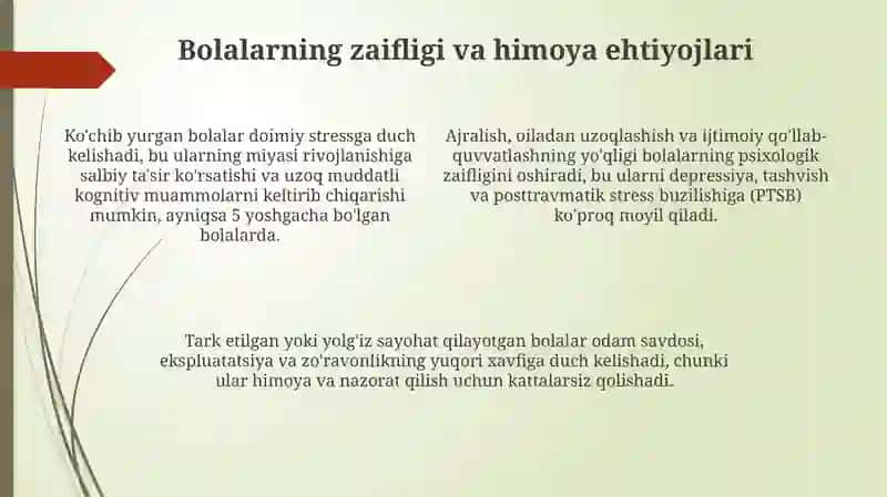 Ko'chishning bolalar va o'smirlarga ta'siri: asosiy muammolar 4