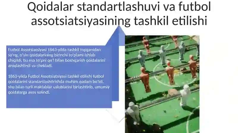 Futbol o'yinining kelib chiqishi rivojlanish tarixi va o'yin texnikasi 4