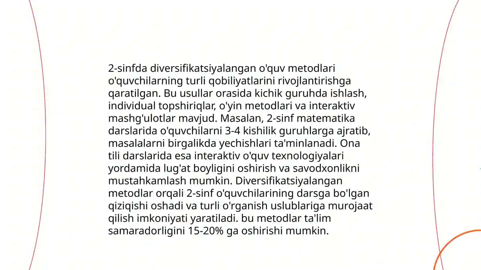 Sinf va guruhlarda inklyuziv taʼlim shaklini rivojlantirish 4
