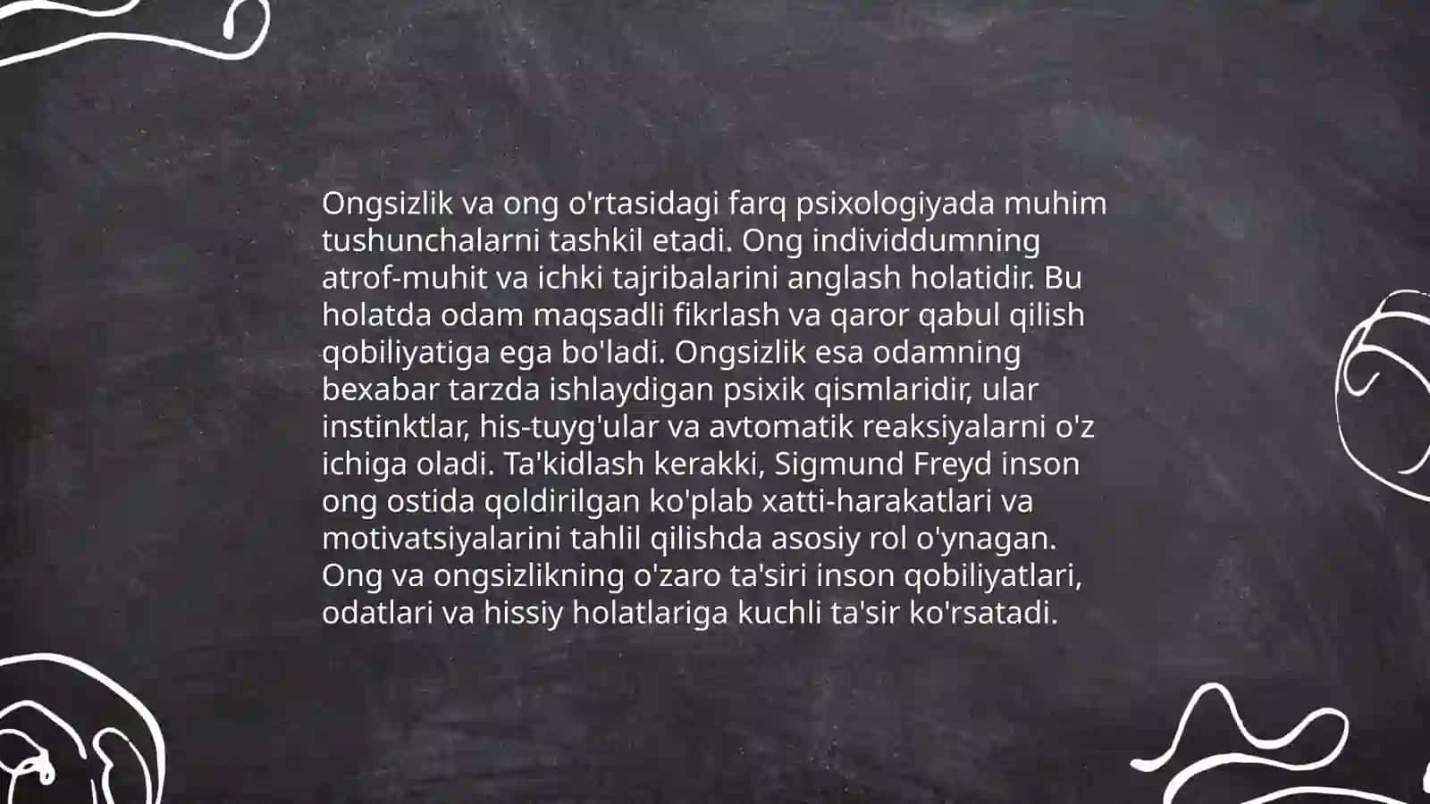Ongsizlik muamosi.V.Vundt tomindan ongning tasniflanishi.(8bet) taqdimot 4