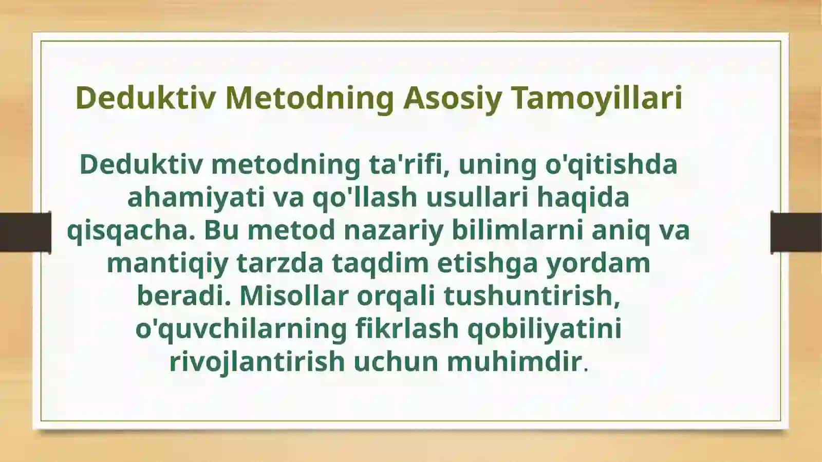 Boshlangʻichtaʼlimtabiiyfanlaridarslaridaoʻquvvositalarimultimediatarqatmavadidaktikmeterillardanfaydalanishmedodikasi 4