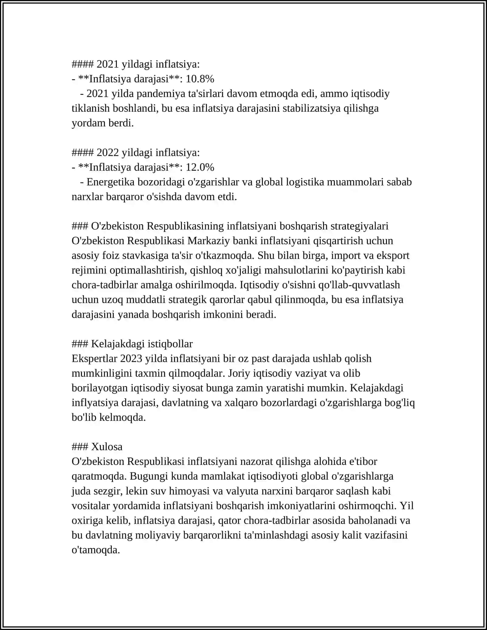 MUSTAQIL ISH Mavzu: IQTISODIY SIYOSATNI OLIB BORISHNI MURAKKABLASHTIRUVCHI OMILLAR 4