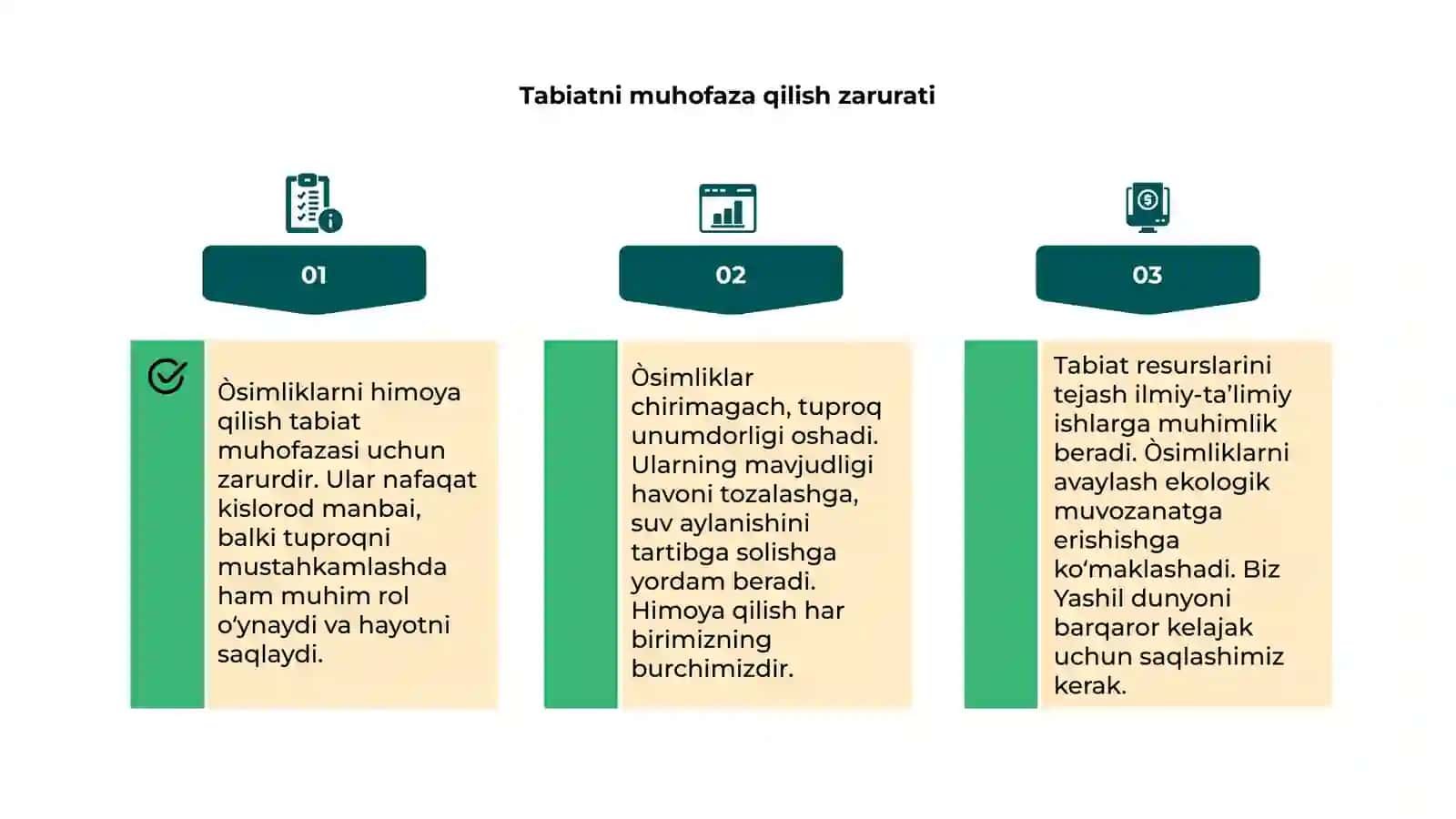 Òsimliklar dunyosini himoya qilish 4