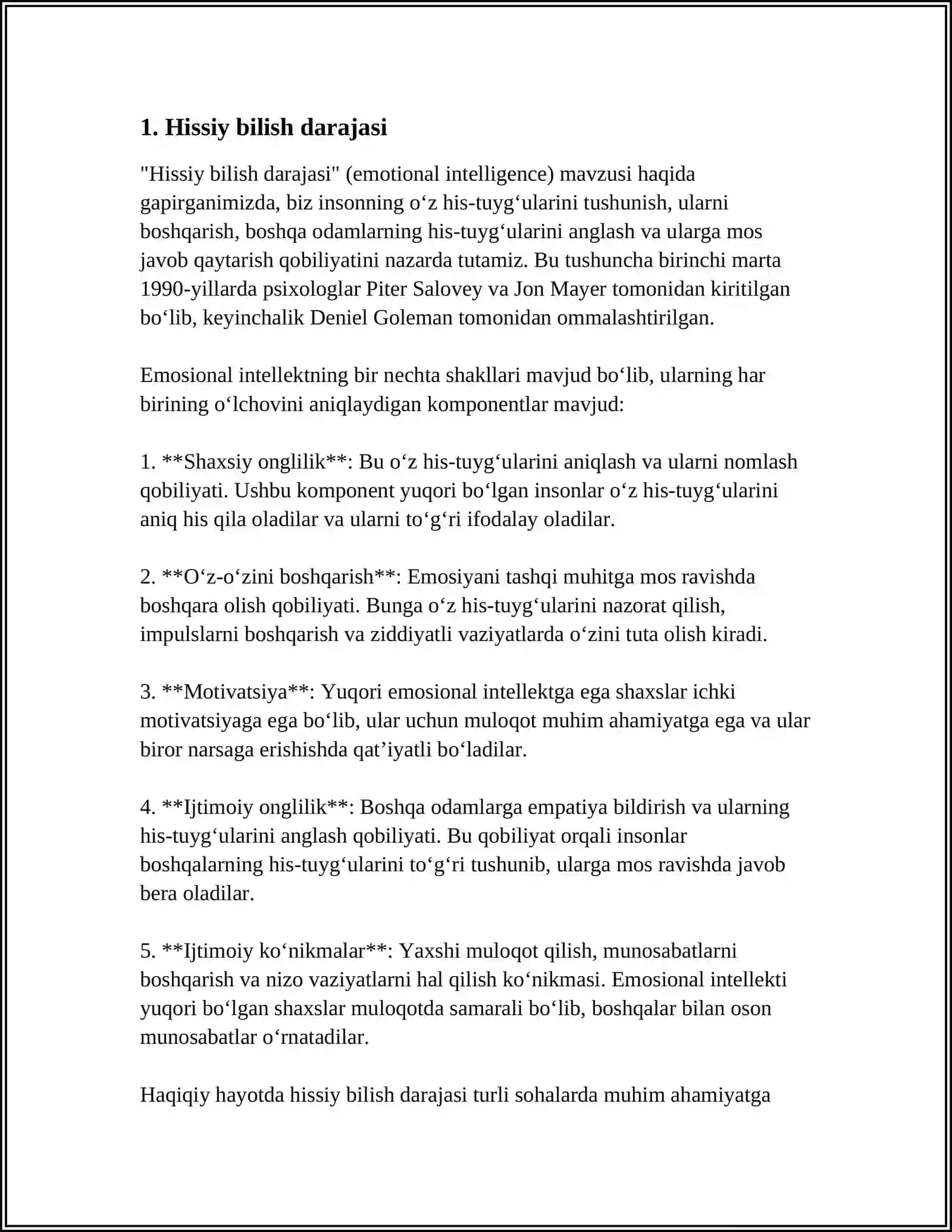 HISSIY, EMPIRIK, NAZARIY, MANTIQIY, INTUITIV BILISH DARAJALARINING ALOQASI VA FARQI 4