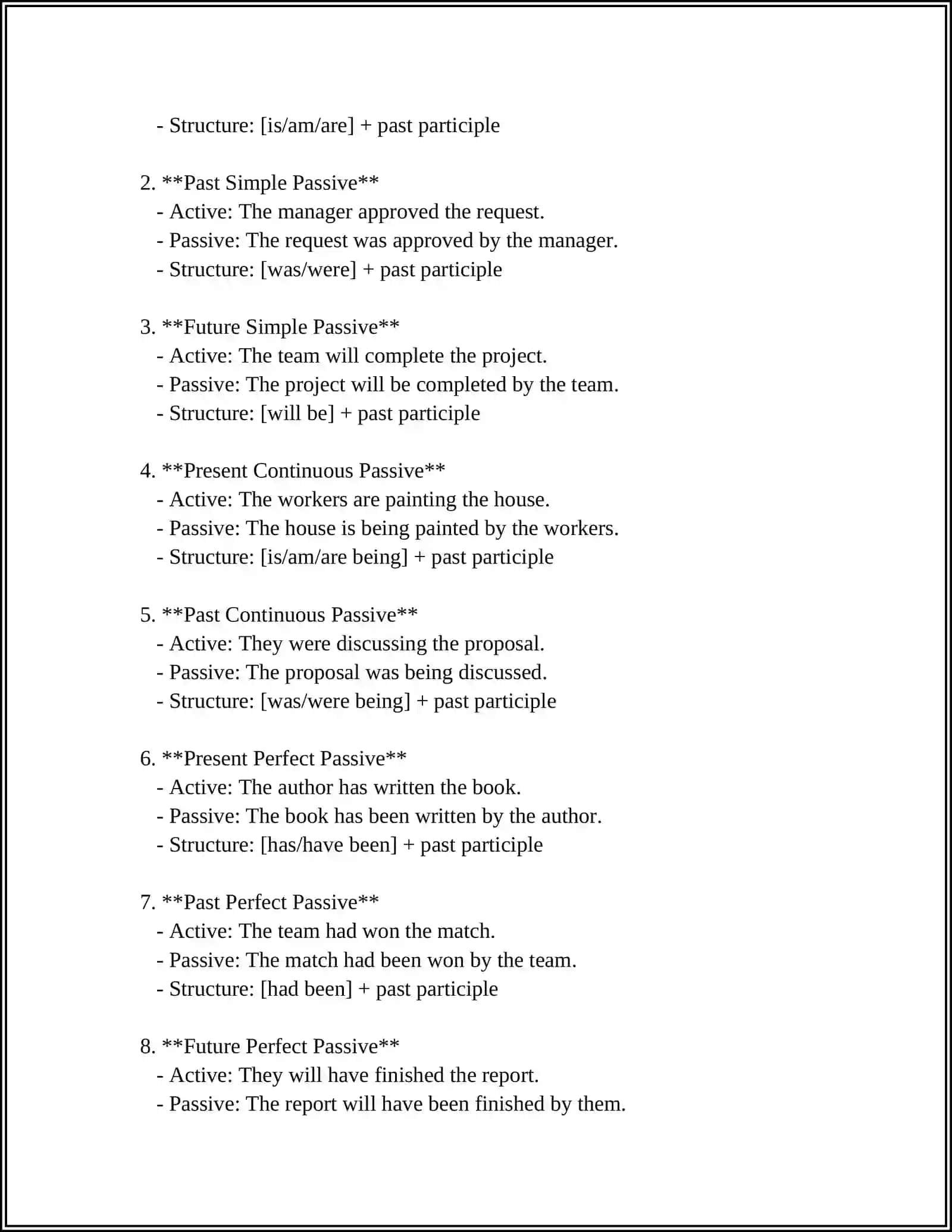 PASSIVE VOICE 4