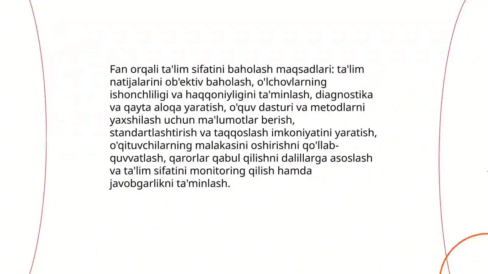 Pedagogik kvalimetriya fanining maqsadi va vazifalari 4