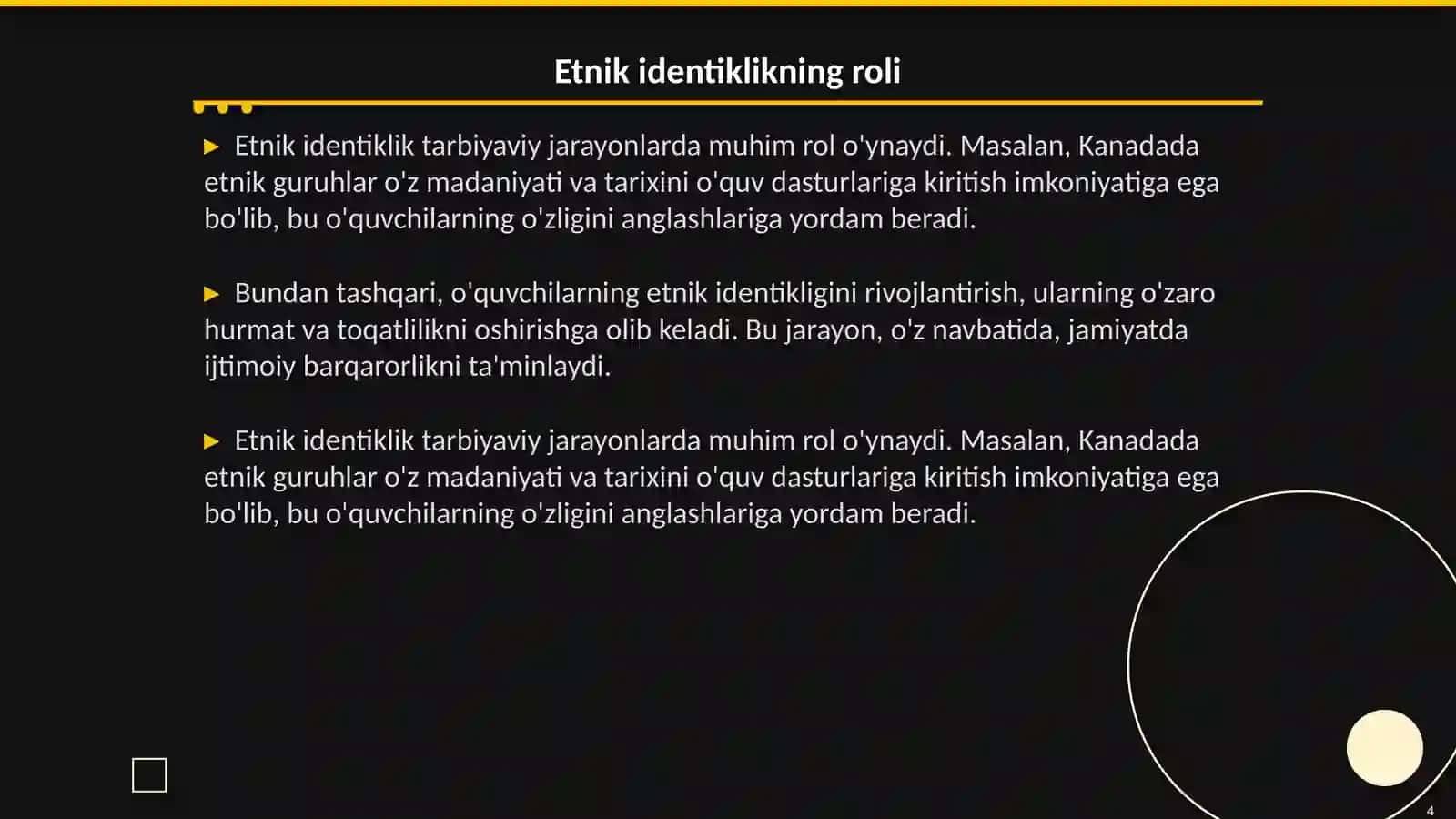 Jahonning rivojlangan mamlakatlarida tarbiyaviy jarayonlarning etnik xususiyatlari 4