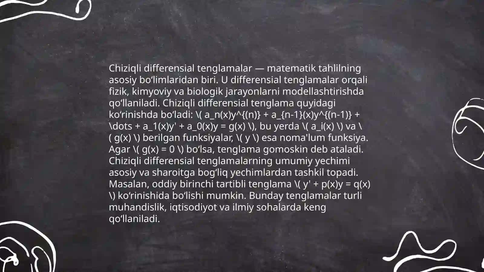 Tòla differensialli tenglamalar.Integrallovchi kòpaytuvchi 4