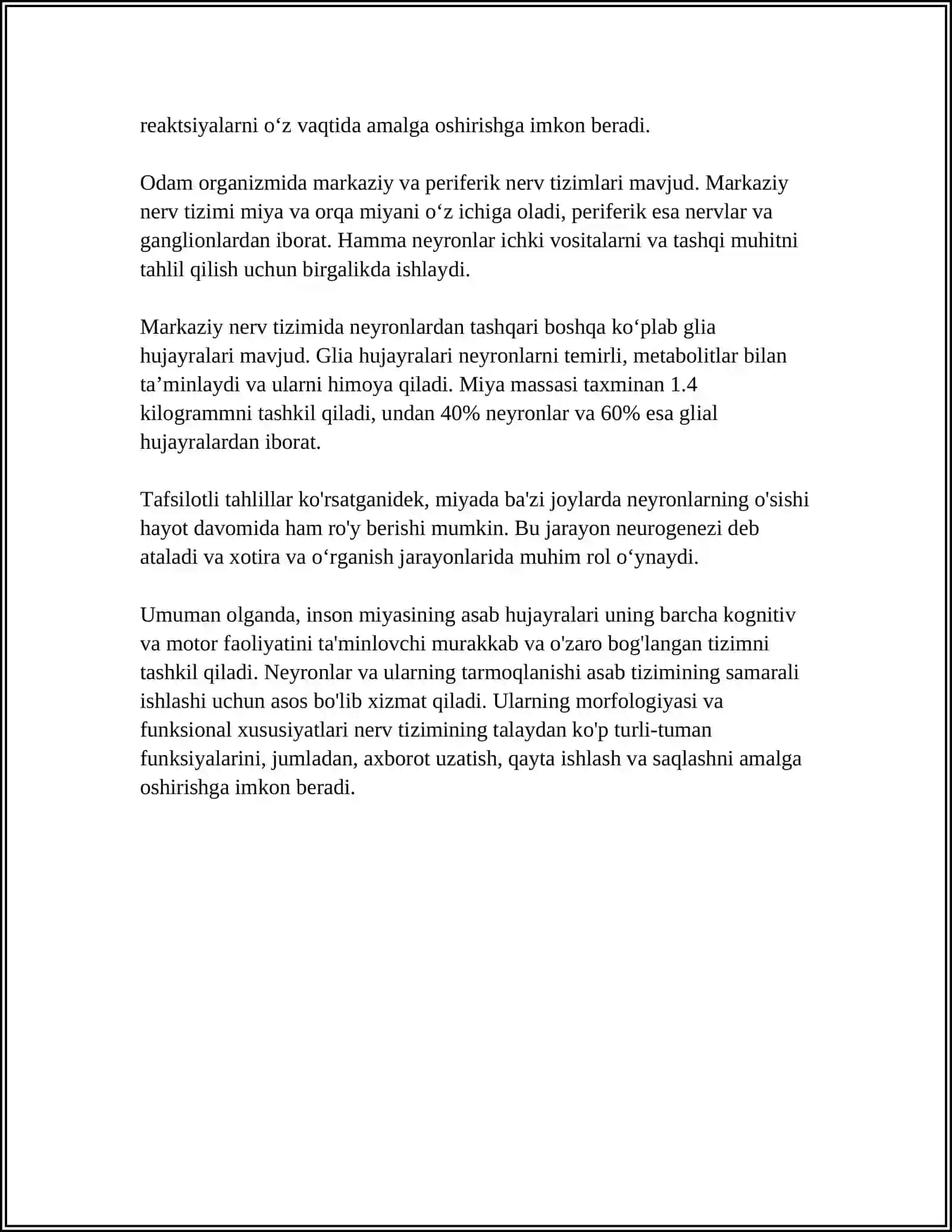 NERV TOLALARI FIZIOLOGIYASI 4