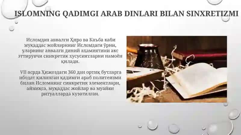 Islom va boshqa diniy aqidalar sinkretlashuvi natijasida shakllangan diniy taʼlimotlar tarixi 4