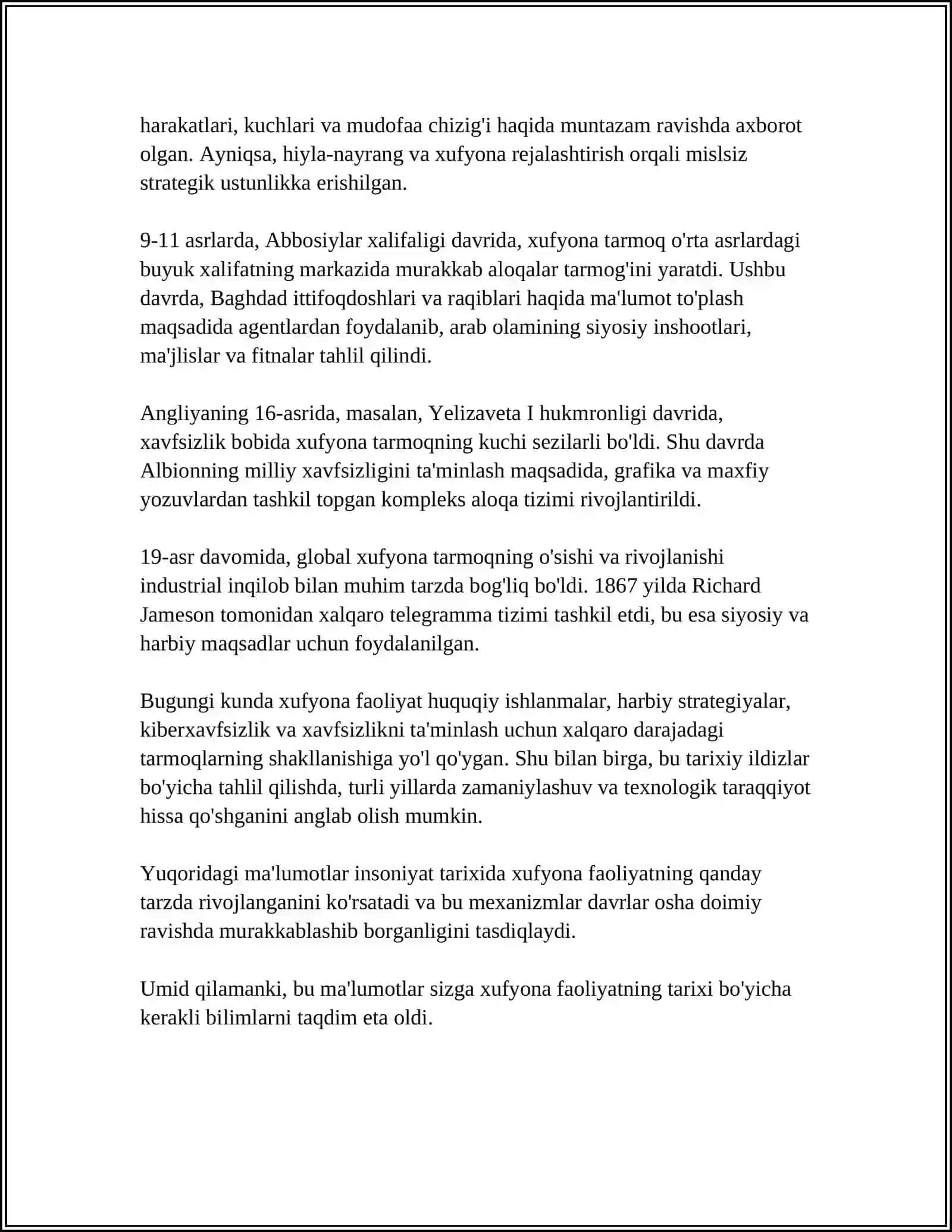 XUFYONA FAOLYATNING KELIB CHIQISHI SABABLARI, MAQSADI VA AMAL QILISH SOHASI 4