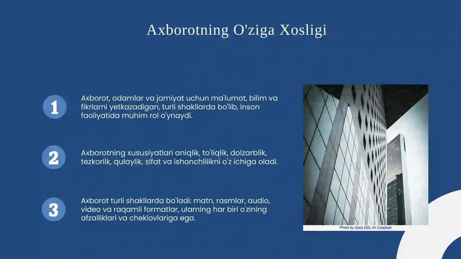 Axborot va Ma'lumot Tushunchalari 4