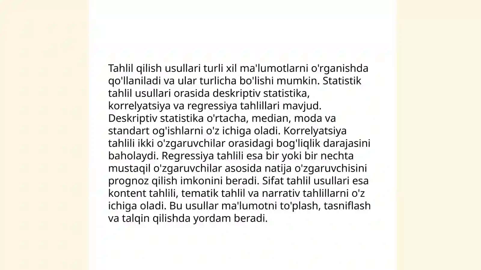 Ishni tahlil qilish, malaka va ish faoliyatini nazorat qilish 4