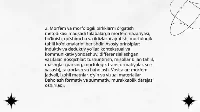 Ona tili morfologiyasini ôqitish metodikasi 4