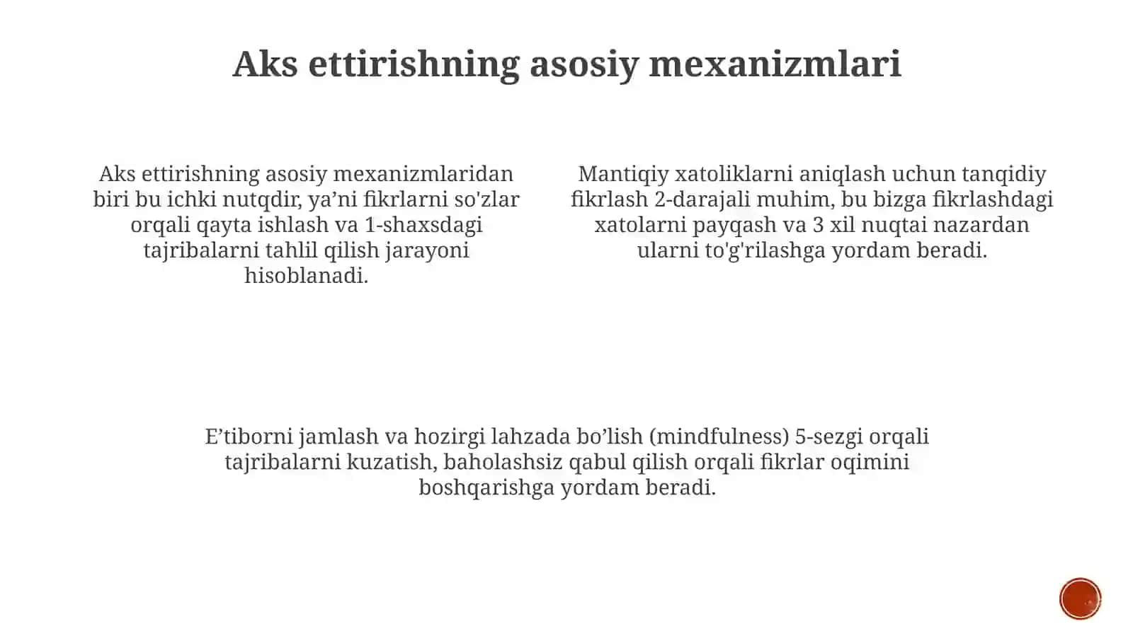Tafakkuroperatsiyalari 4