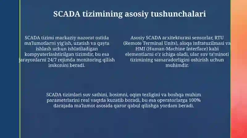 SCADA tizimlarining suv ta'minoti 4