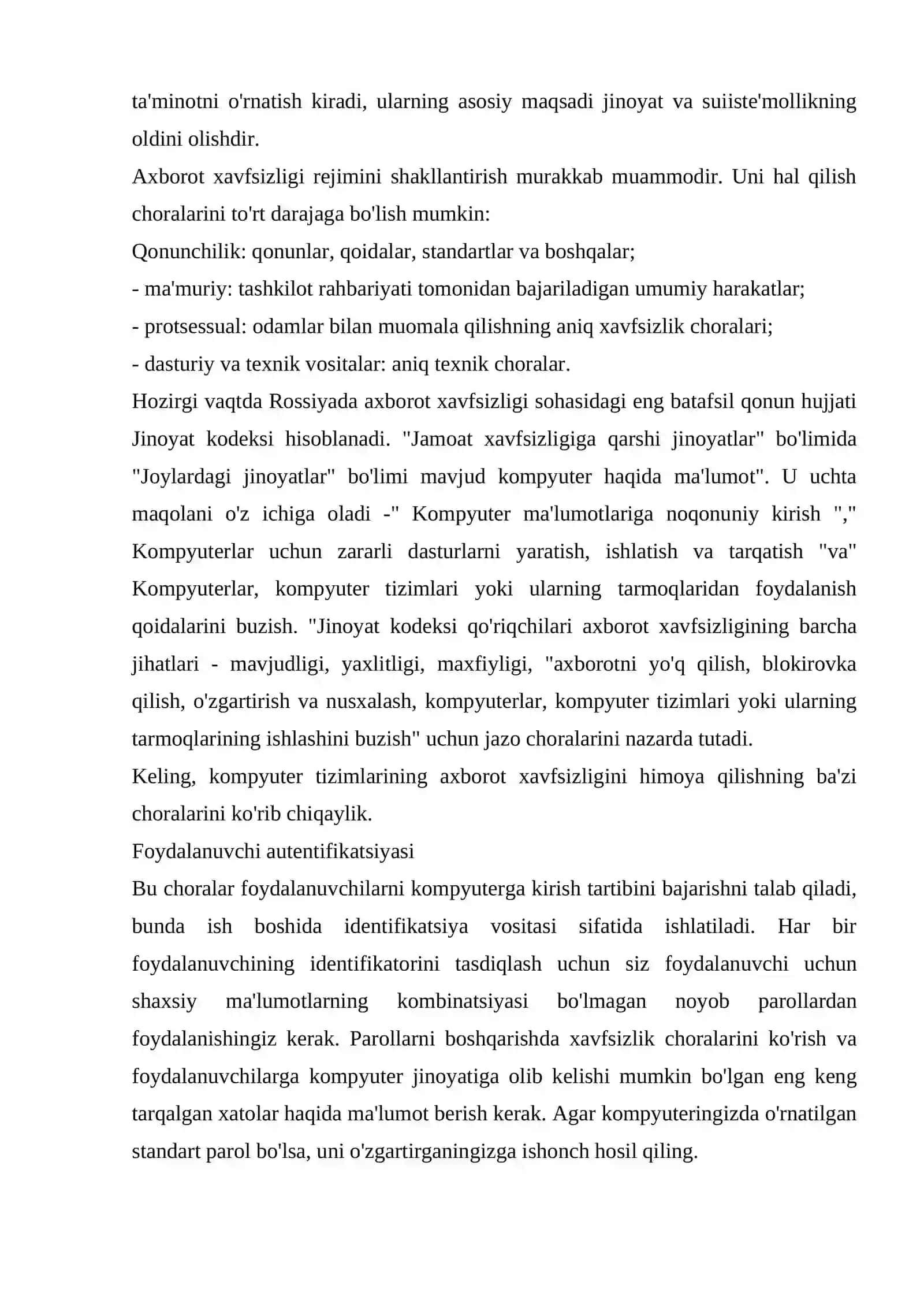 Kompyuter tarmoqlariga ruxsatsiz kirish va buzish 4