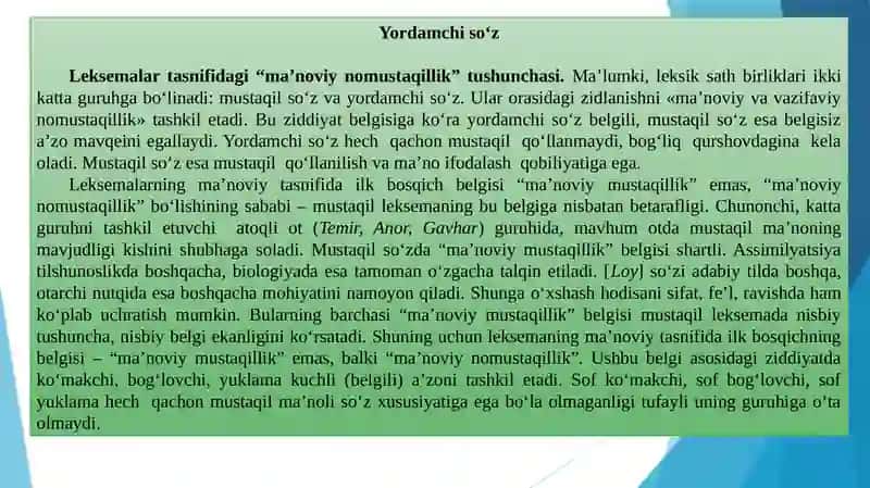 Yordamchi so‘zlar va ularning turlari 4