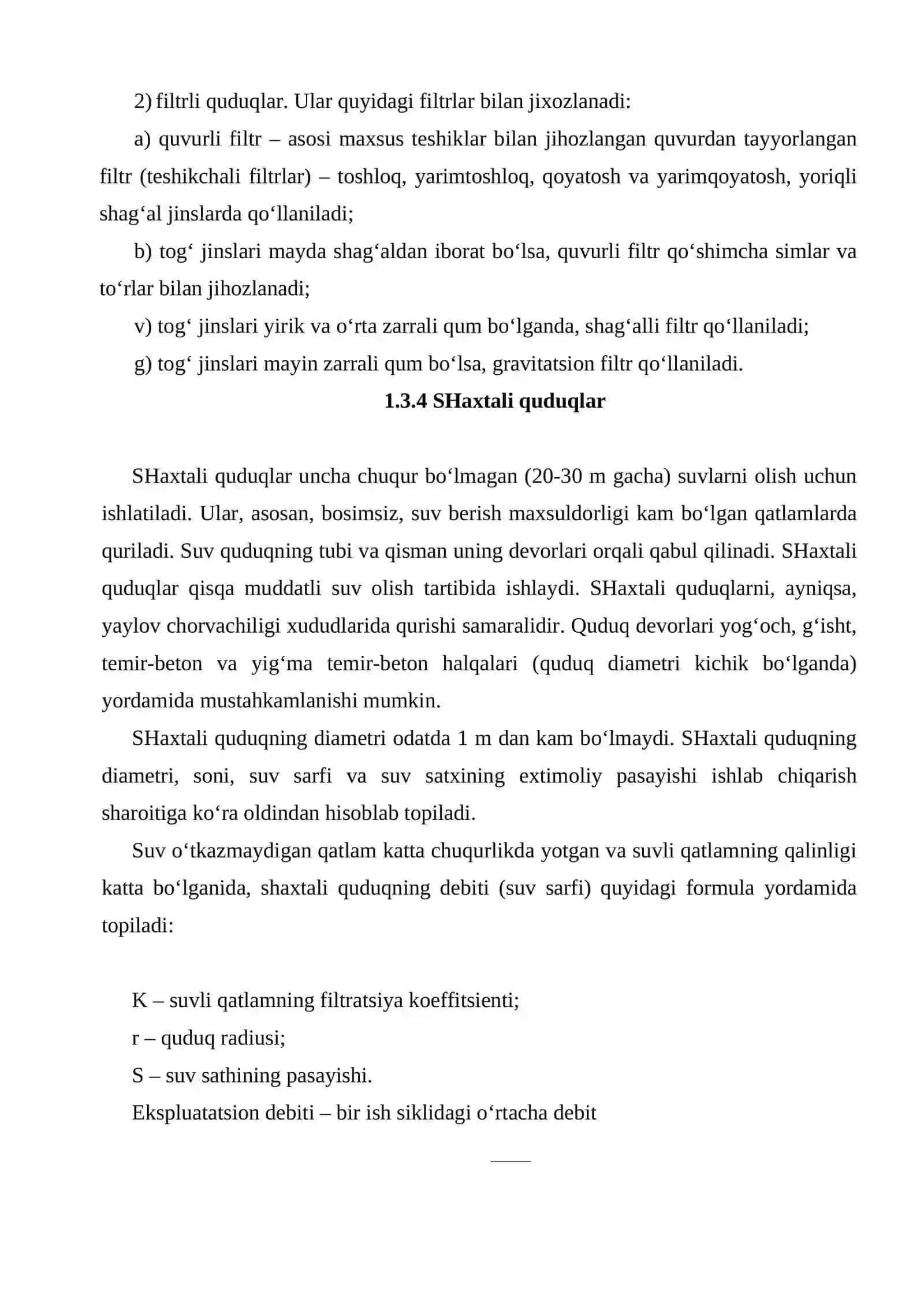 Burg‘ili quduqlar konstruksiyalari 4