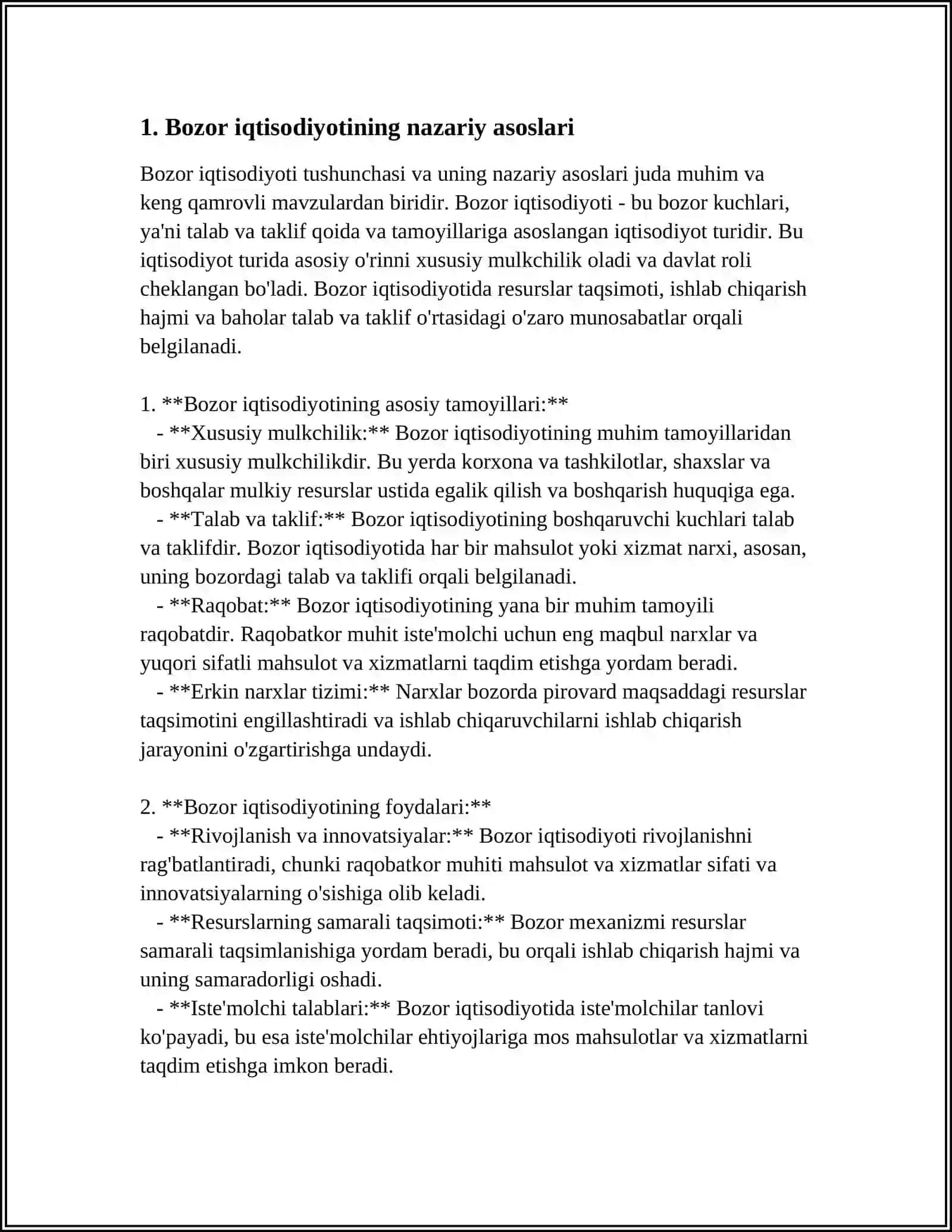 ASATULLAEV SAYIDISLOM IQTISODIYOT NAZARIYASI FANIDAN MUSTAQIL ISH 4