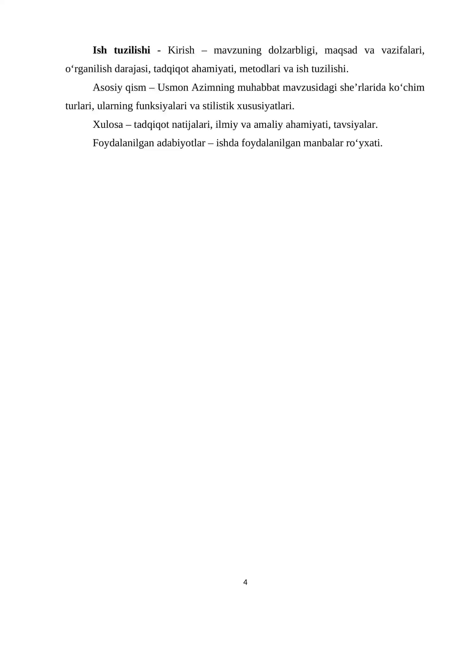USMON AZIMNING MUHABBAT MAVZUSIDAGI SHE’RLARIDA KO‘CHIM TURLARI 4