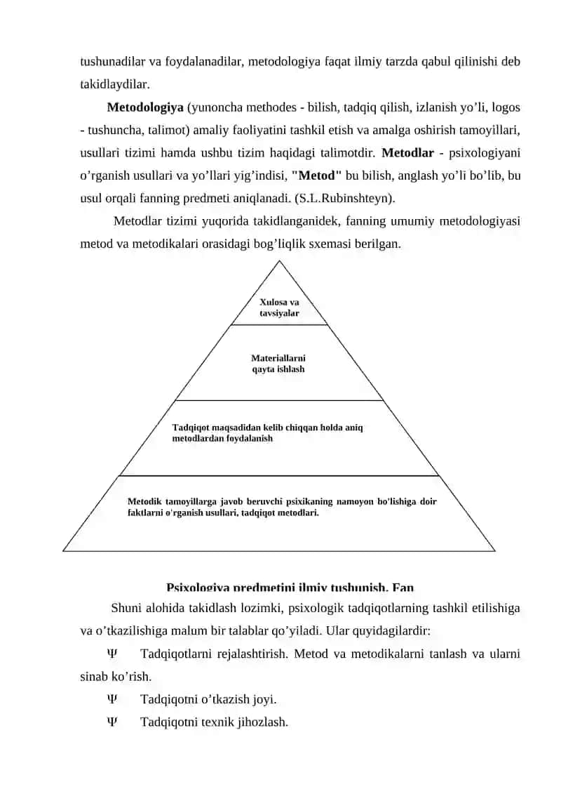 Psixologiya fan sifatida shakllanishi va uning metodlari 4