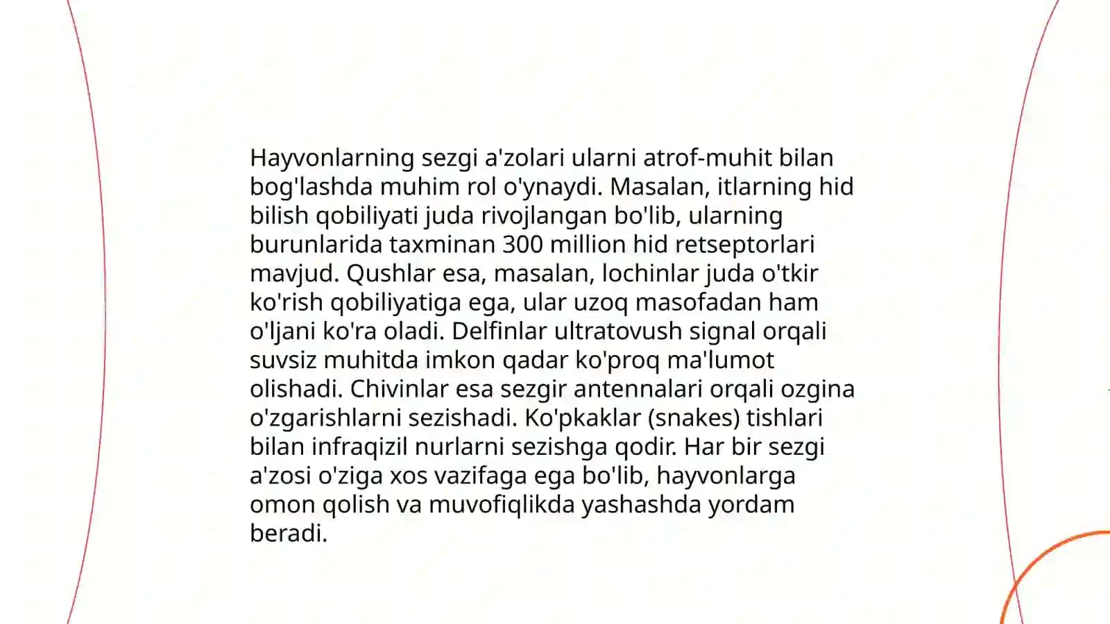 Hayvonlar psixik faoliyatining umumiy tavsifi 4