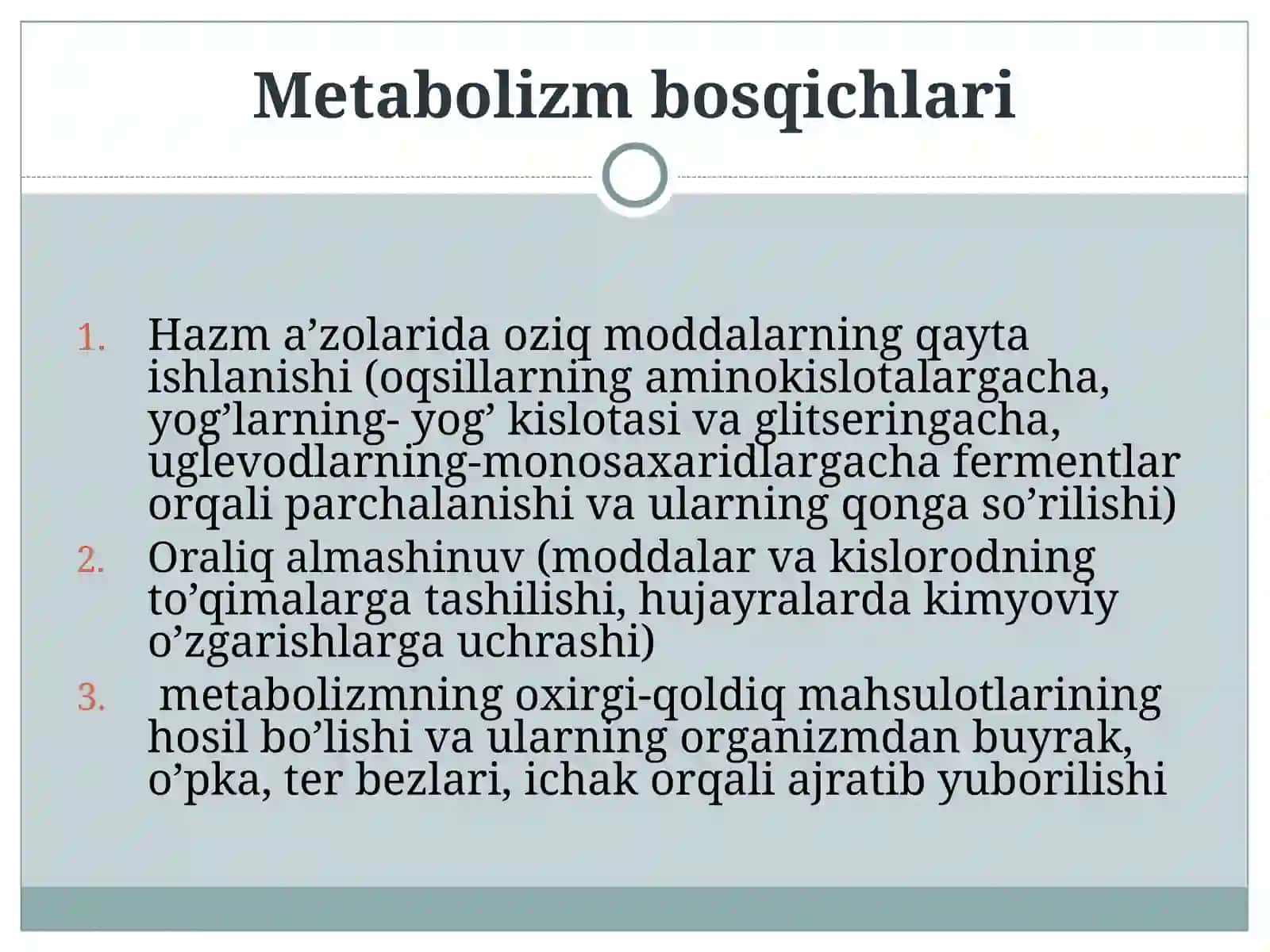 Moddalar va energiya almashinuvi 4