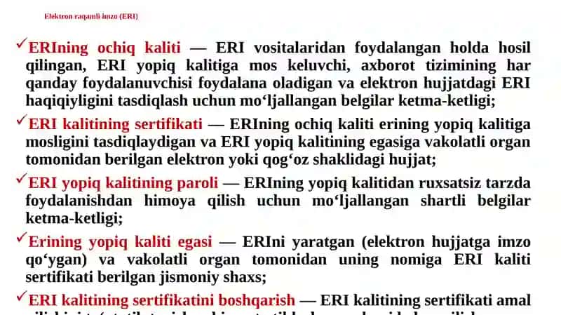 Elektronimzoniro`yxatgaolishtartibi,E-imzodasturi 4