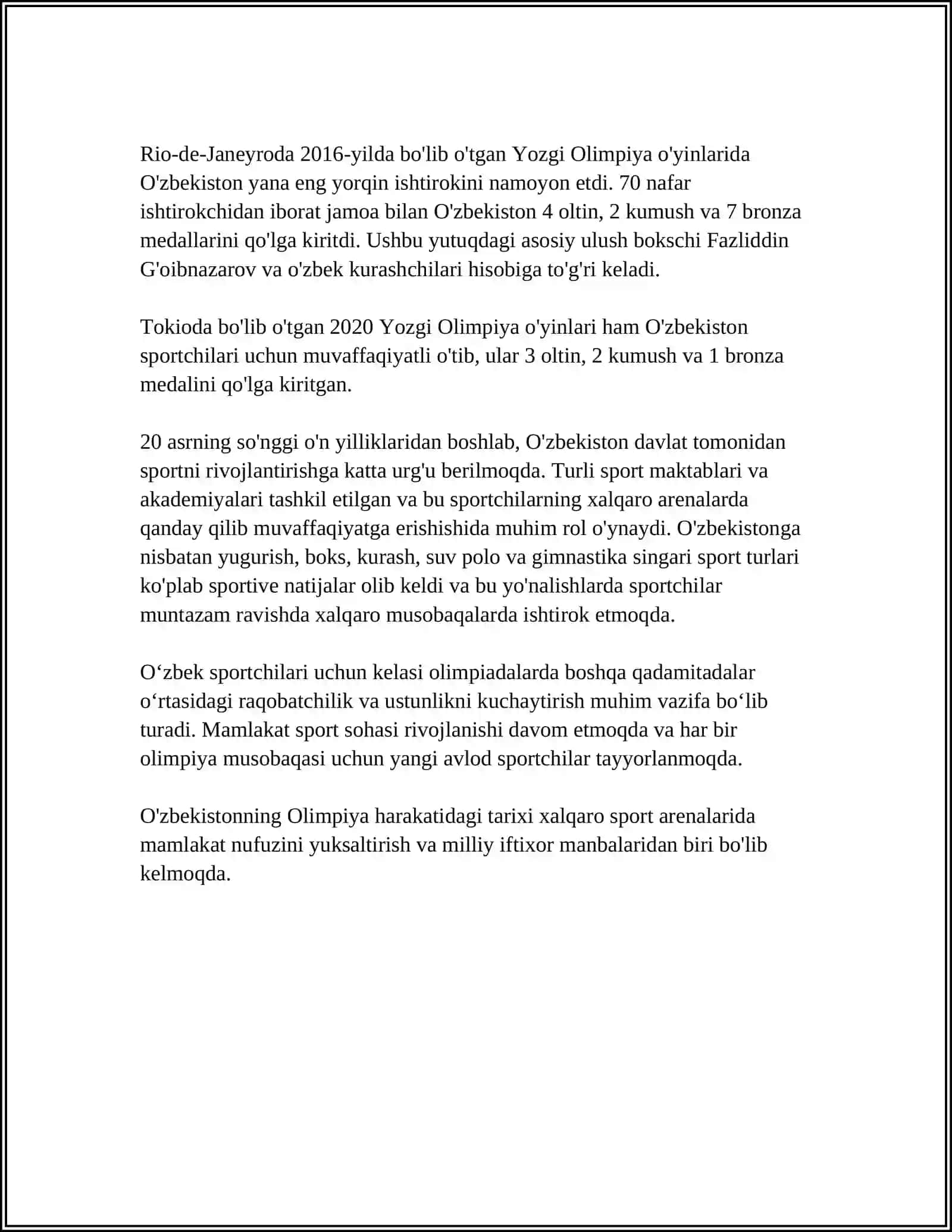 O'zbekiston Olimpiya Harakati 4