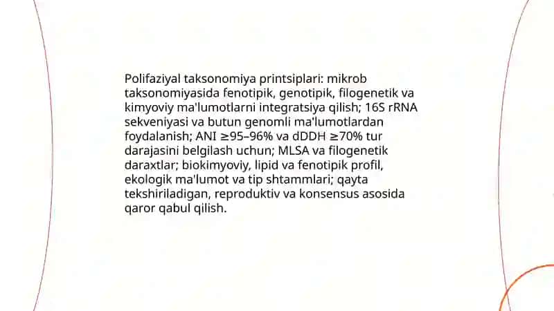 Mikroorganizmlarning zamonaviy sostematikasi 4