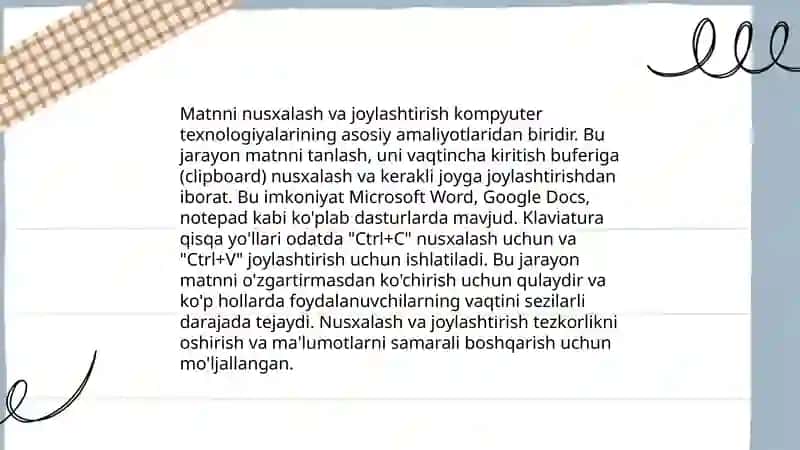 Klaviatura orqali matn kiritish 4